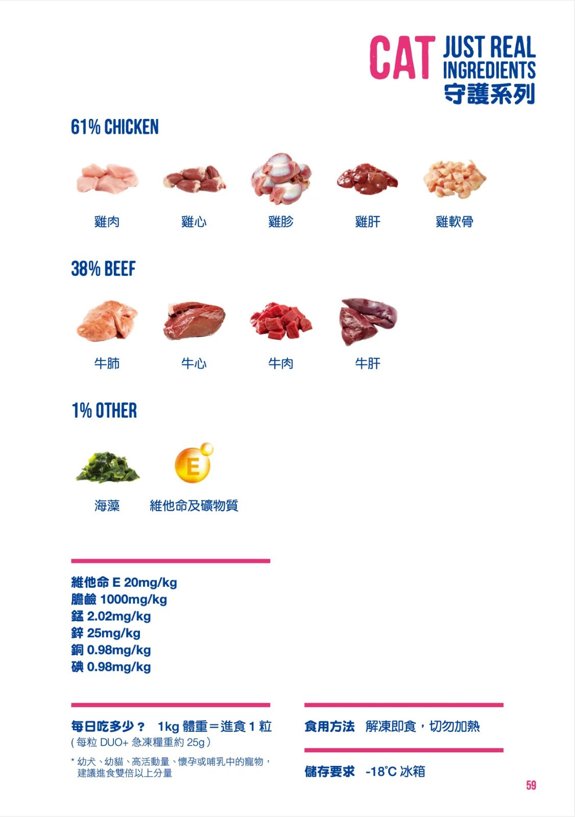 MUSH芬蘭生肉糧 - DUO+ 守護系列急凍貓糧 (雞+牛 500g)|寵物橫町