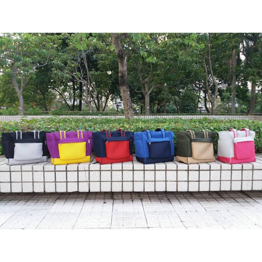 撞色厚墊帶網料手挽背包|寵物橫町